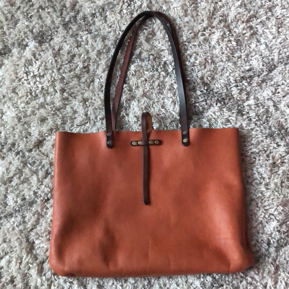 Genuine Handcrafted Local Leather Tote!